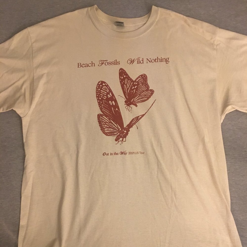 Beach Fossils / Wild Nothing 2021 Tour Shirt, Men's XL